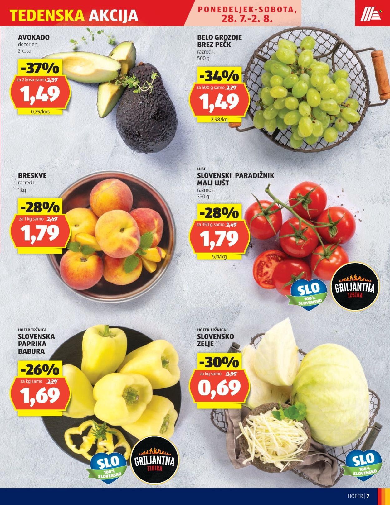 Hofer katalog - 28.7.2025 - 2.8.2025. Stran 7
