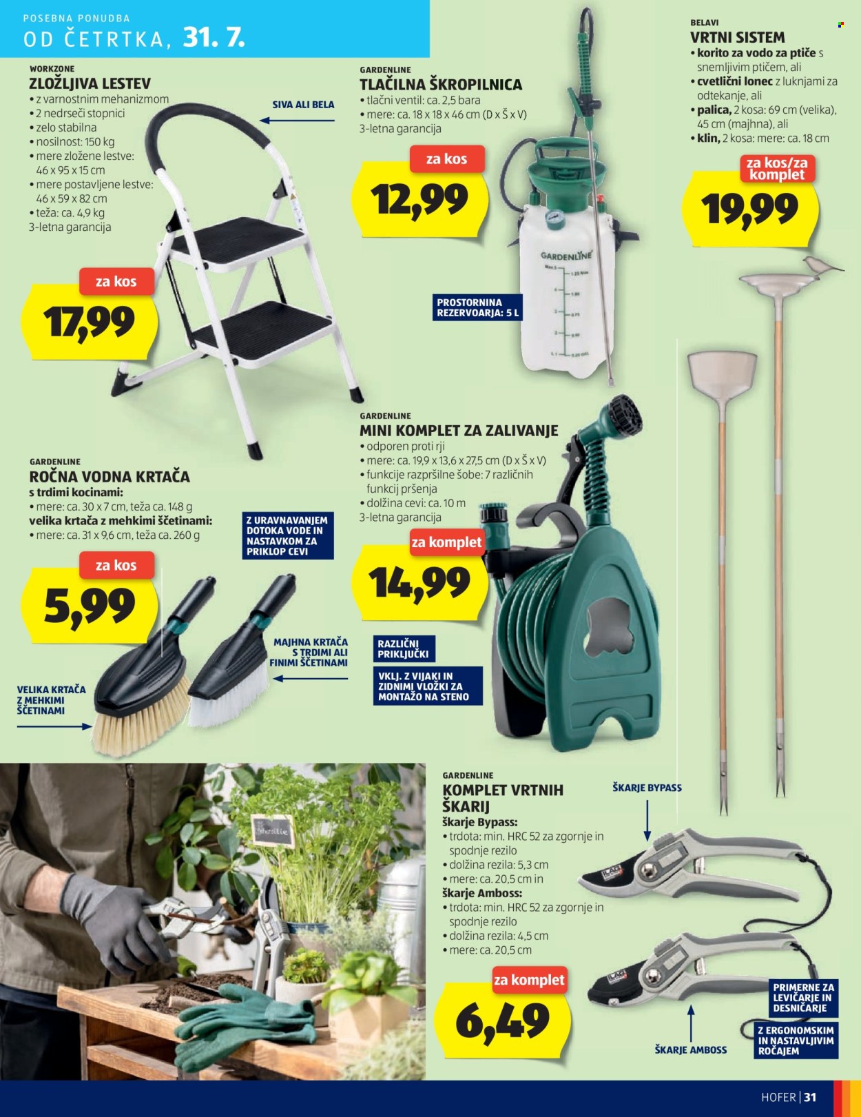 Hofer katalog - 28.7.2025 - 2.8.2025. Stran 31