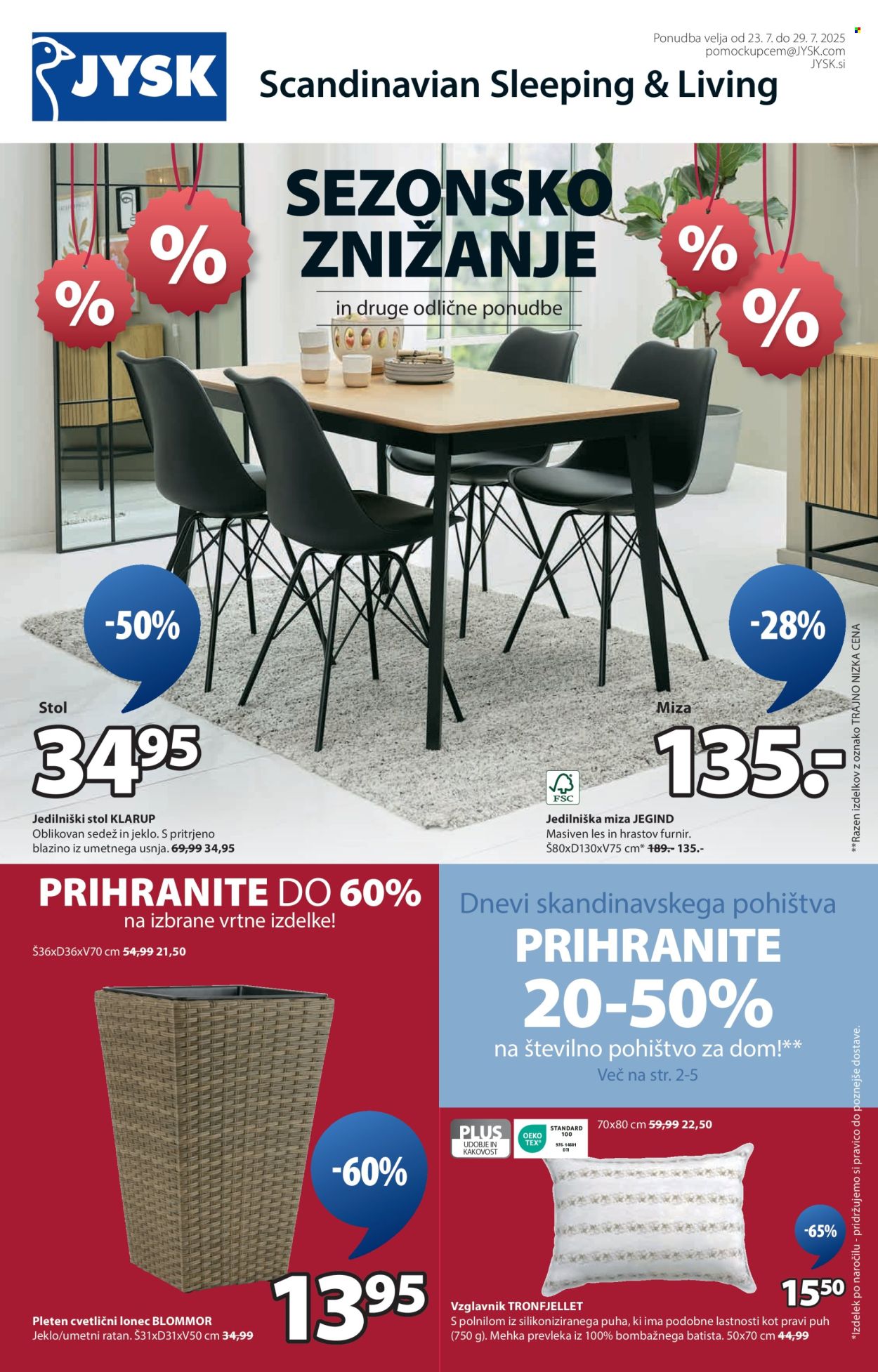 JYSK katalog - 23.7.2025 - 29.7.2025. Stran 1