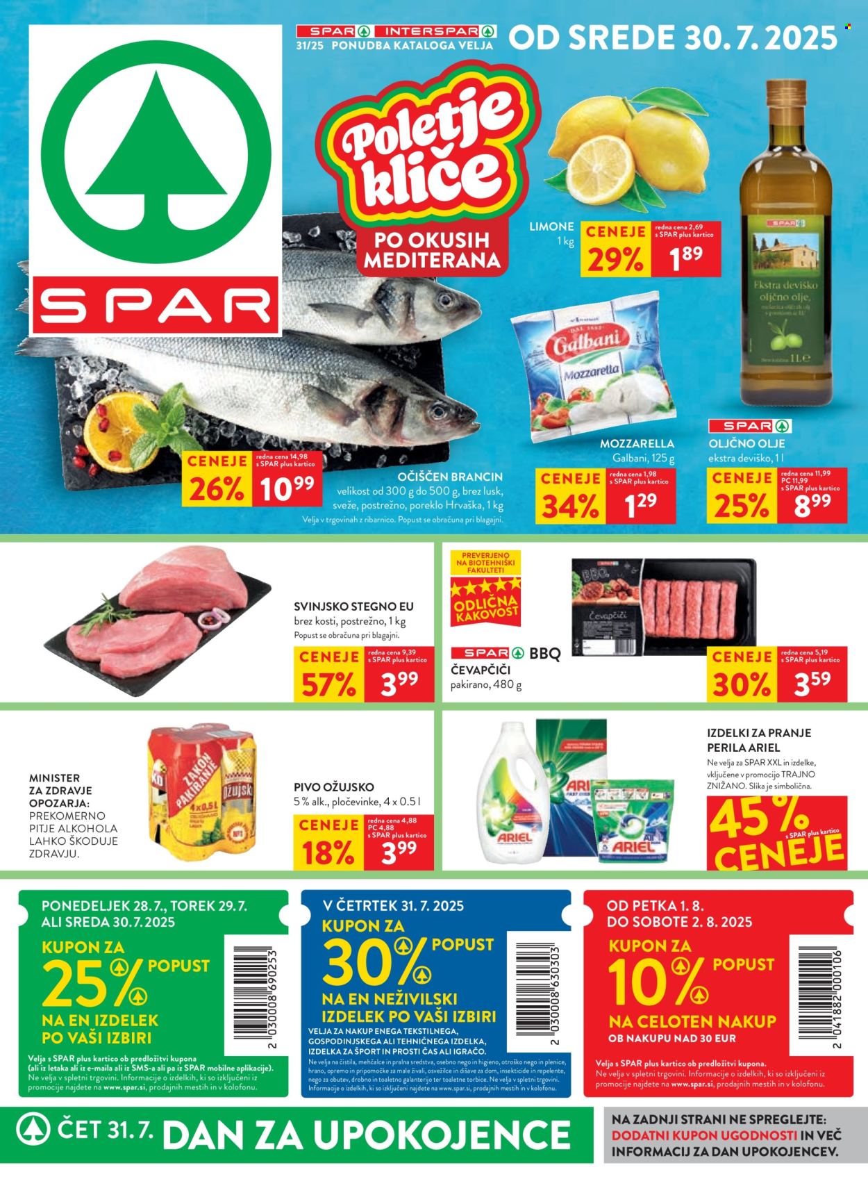 SPAR katalog - 30.7.2025 - 12.8.2025. Stran 1