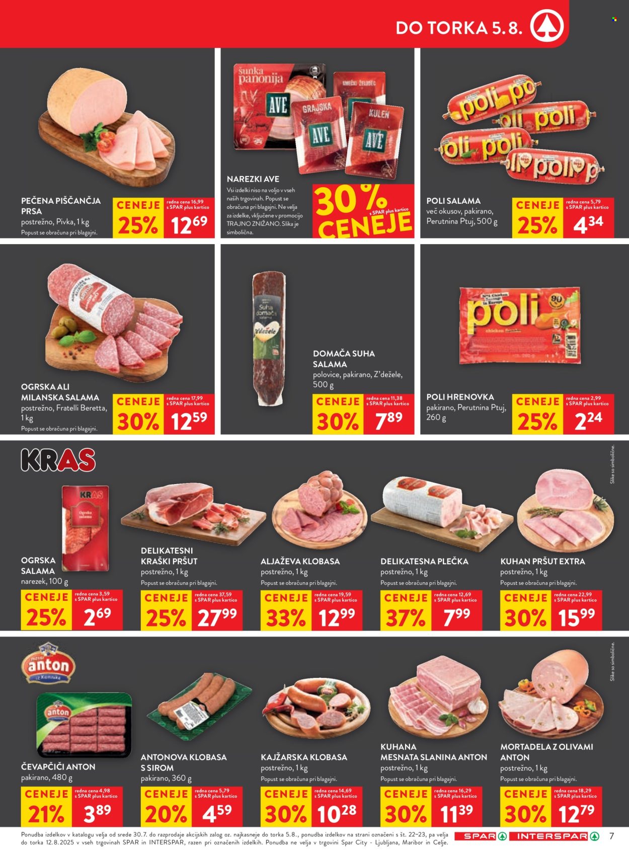 SPAR katalog - 30.7.2025 - 12.8.2025. Stran 7