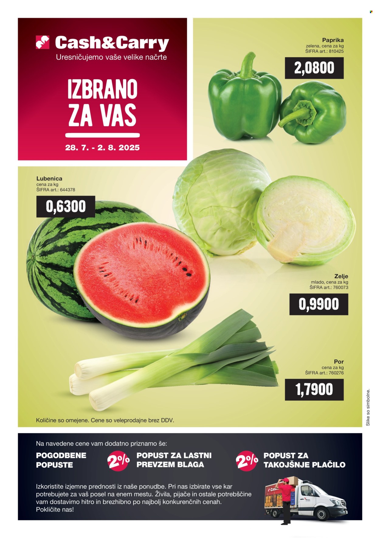 Mercator Cash & Carry katalog - 28.7.2025 - 2.8.2025. Stran 1