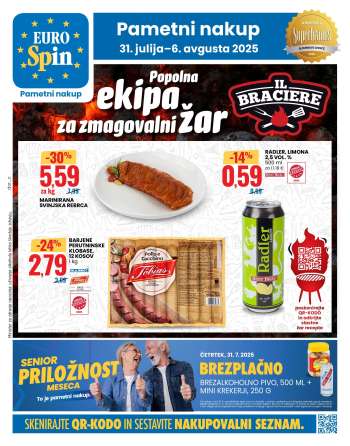 EuroSpin katalog - 31.7.2025 - 6.8.2025.