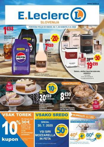 E.Leclerc katalog - 30.7.2025 - 9.8.2025.