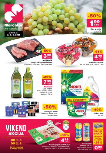 Mercator katalog - 31.7.2025 - 6.8.2025.