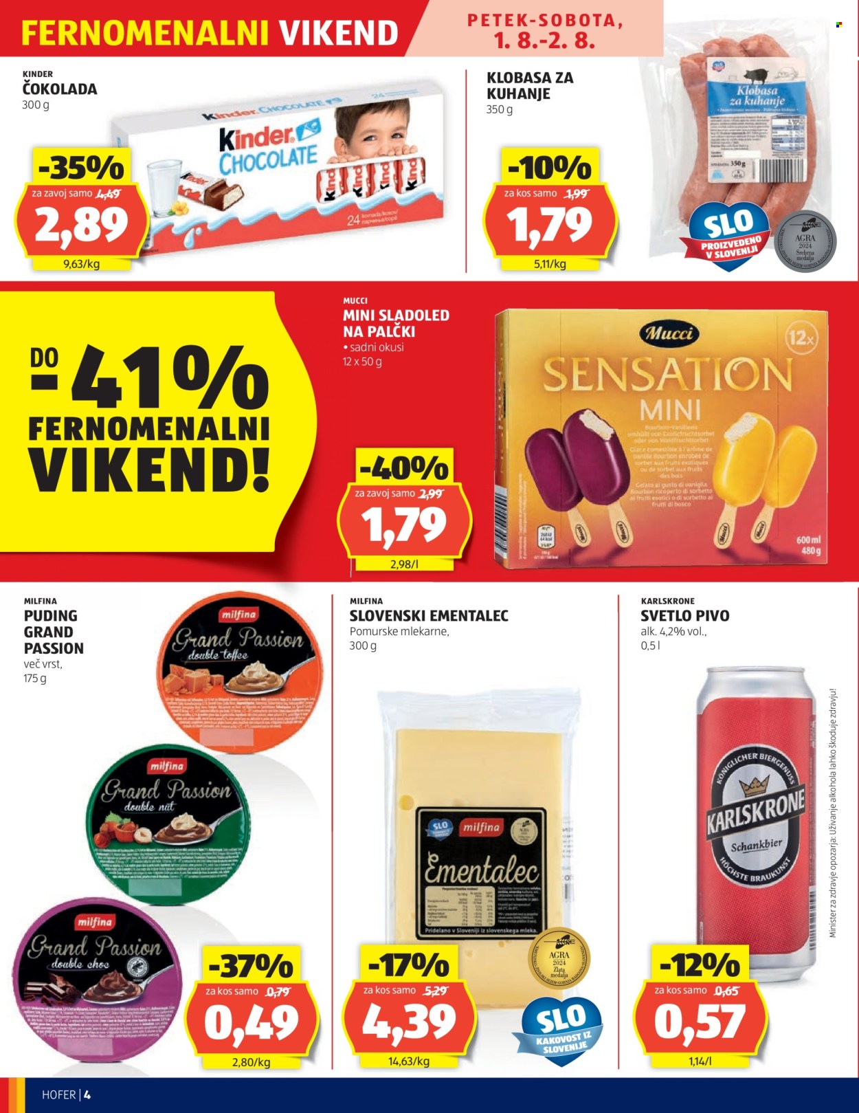 Hofer katalog - 31.7.2025 - 9.8.2025. Stran 4