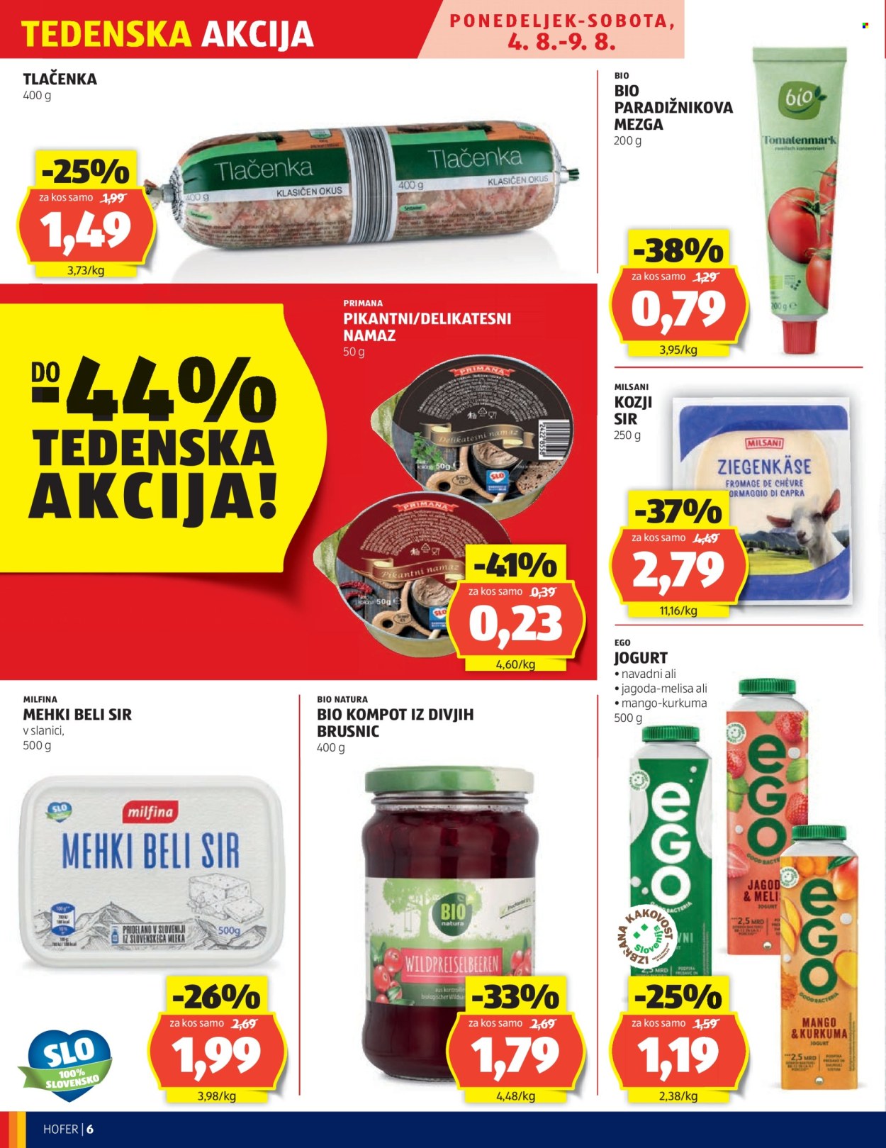Hofer katalog - 31.7.2025 - 9.8.2025. Stran 6