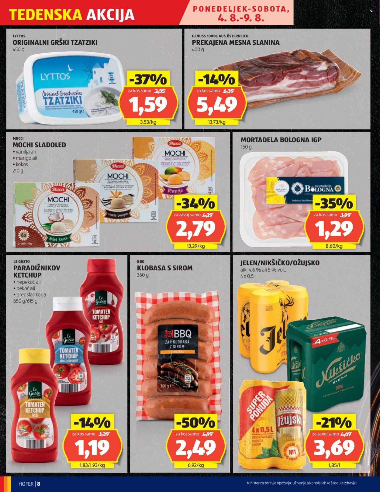 Hofer katalog - 31.7.2025 - 9.8.2025. Stran 8
