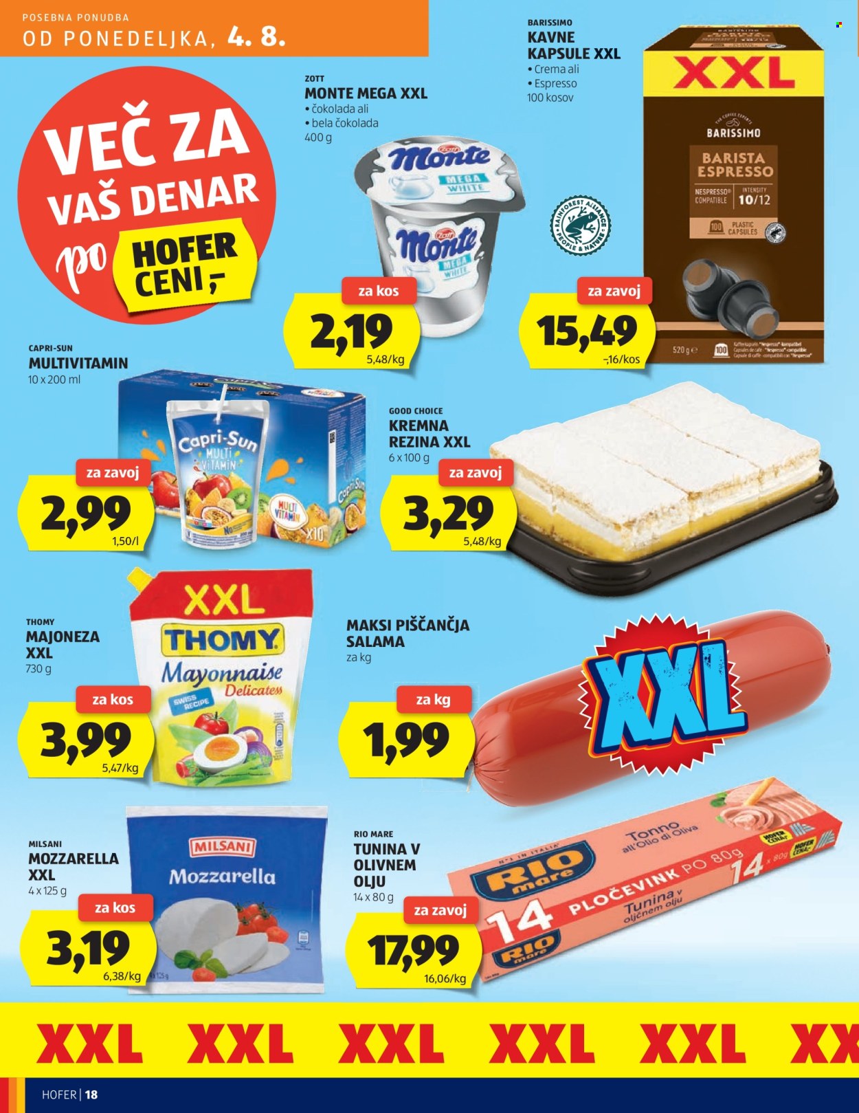 Hofer katalog - 31.7.2025 - 9.8.2025. Stran 18