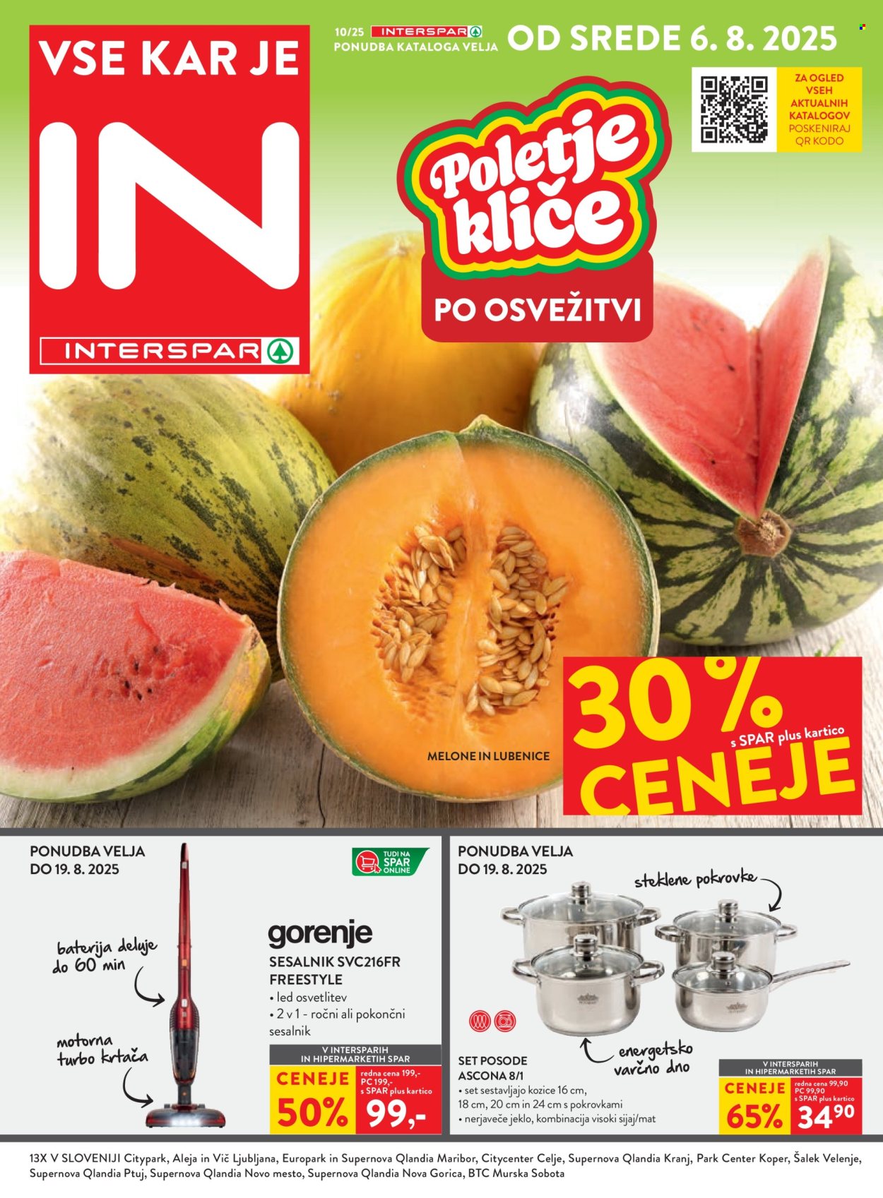 INTERSPAR katalog - 6.8.2025 - 19.8.2025. Stran 1