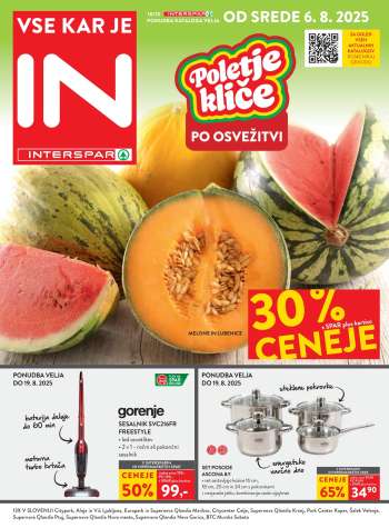INTERSPAR katalog - 6.8.2025 - 19.8.2025.