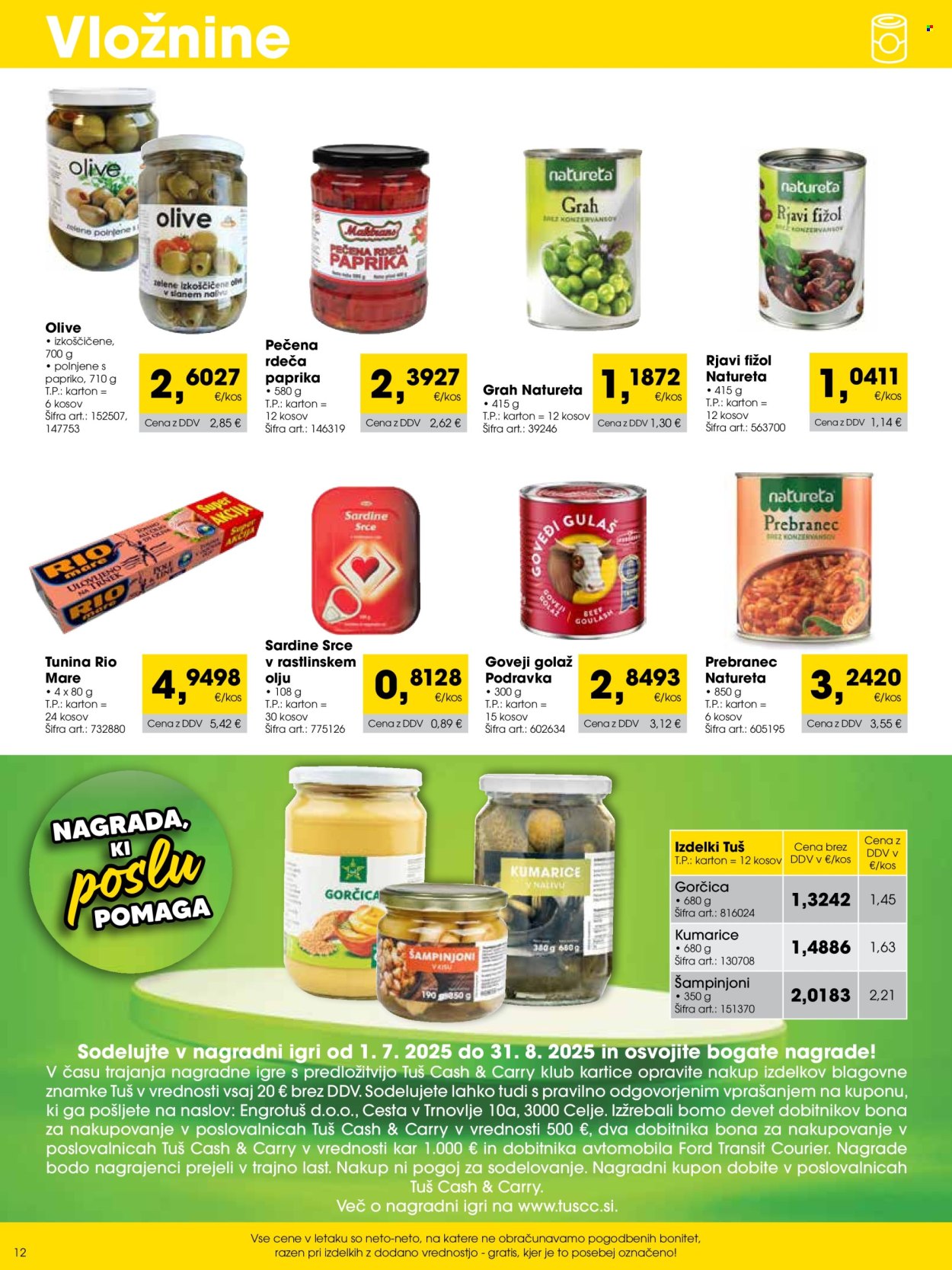 Tuš Cash & Carry katalog - 1.8.2025 - 31.8.2025. Stran 12
