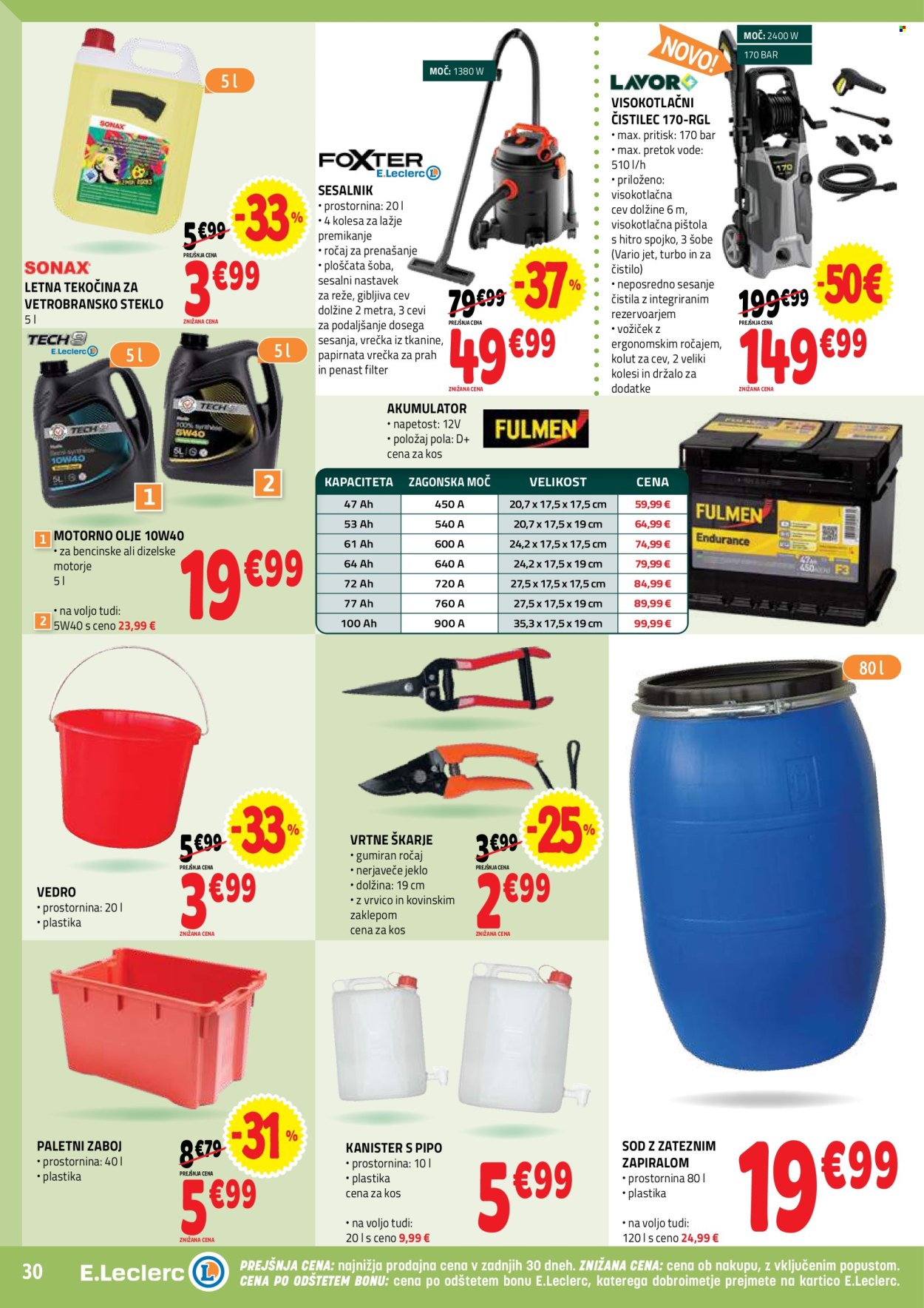 E.Leclerc katalog - 6.8.2025 - 16.8.2025. Stran 30