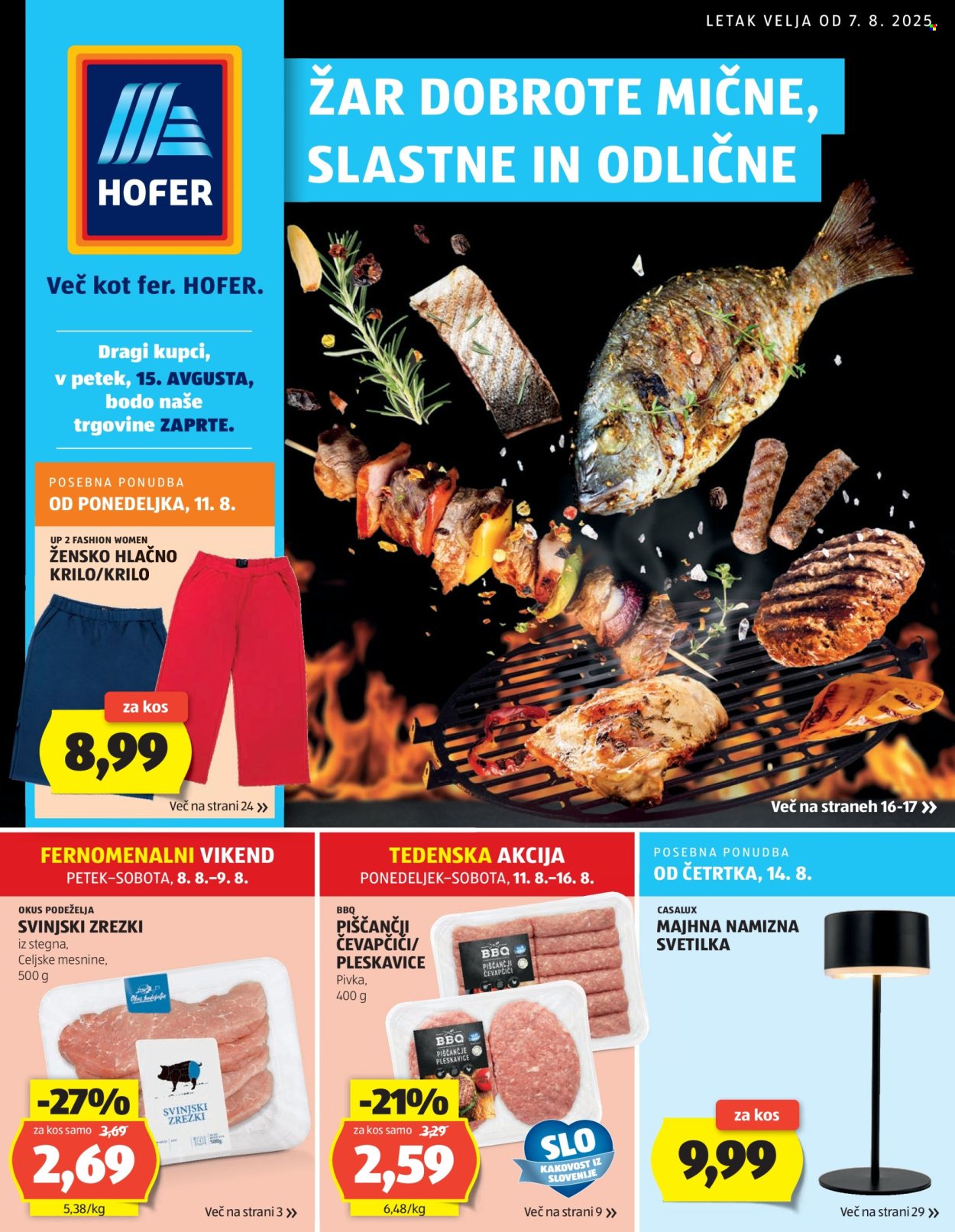 Hofer katalog - 7.8.2025 - 16.8.2025. Stran 1