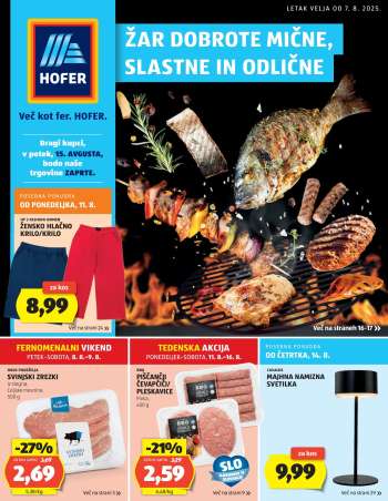 Hofer katalog - 7.8.2025 - 16.8.2025.