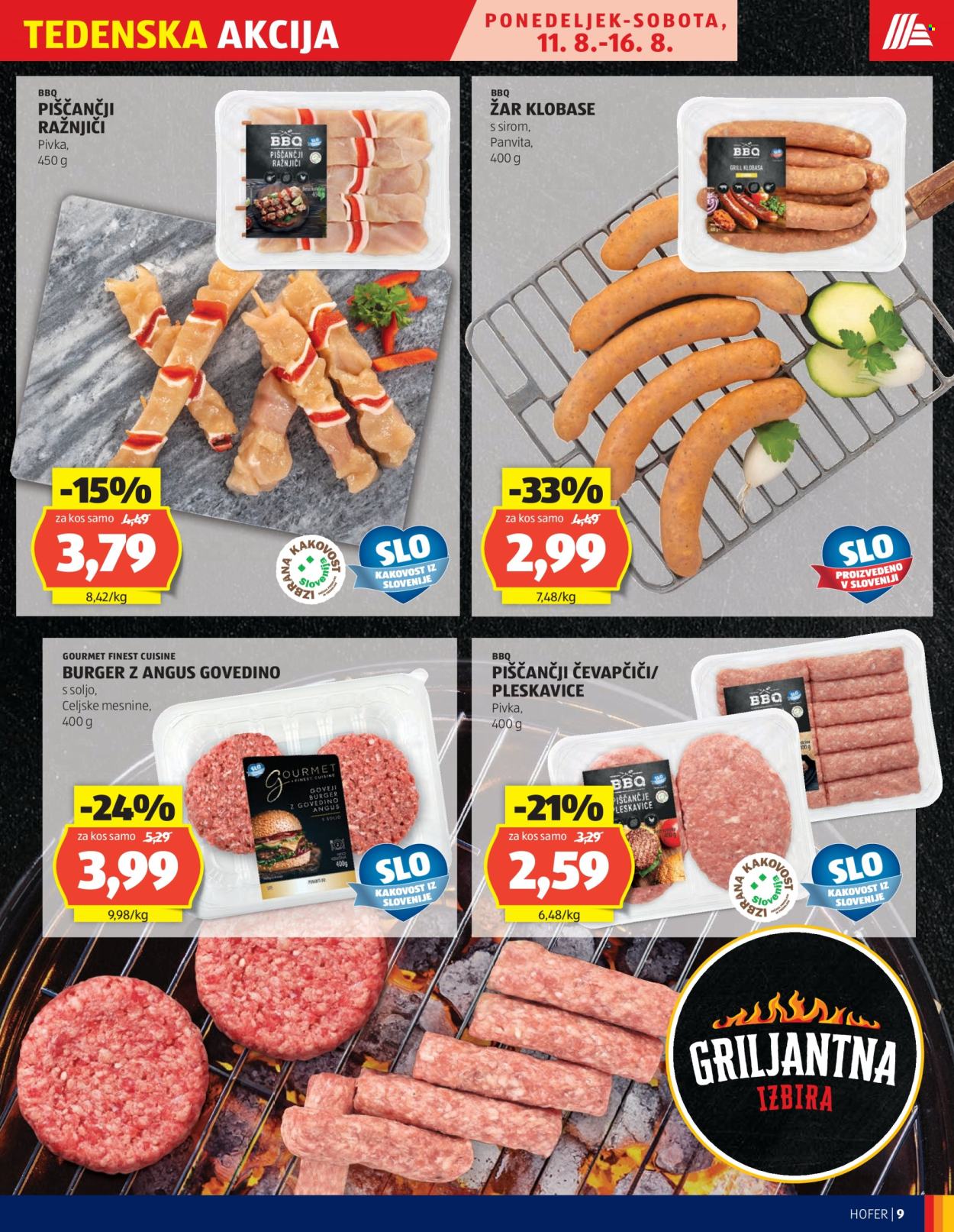 Hofer katalog - 7.8.2025 - 16.8.2025. Stran 9