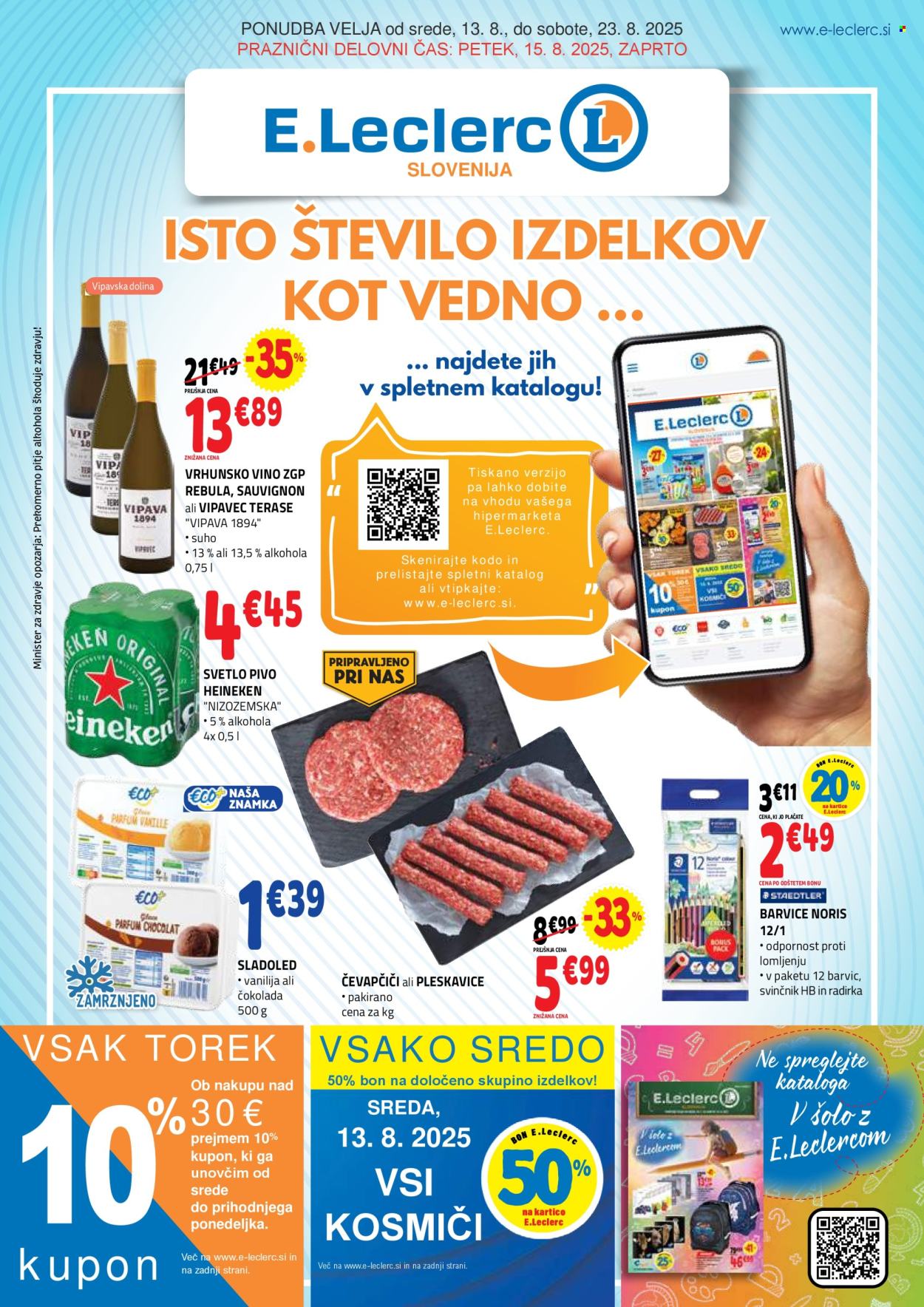 E.Leclerc katalog - 13.8.2025 - 23.8.2025. Stran 1
