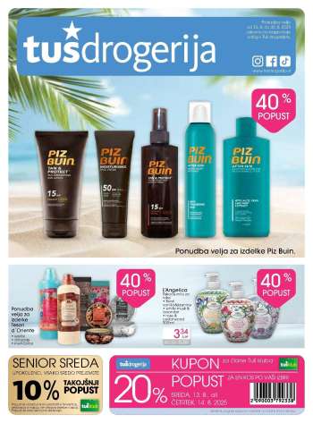 Tuš Drogeria katalog - 13.8.2025 - 30.8.2025.