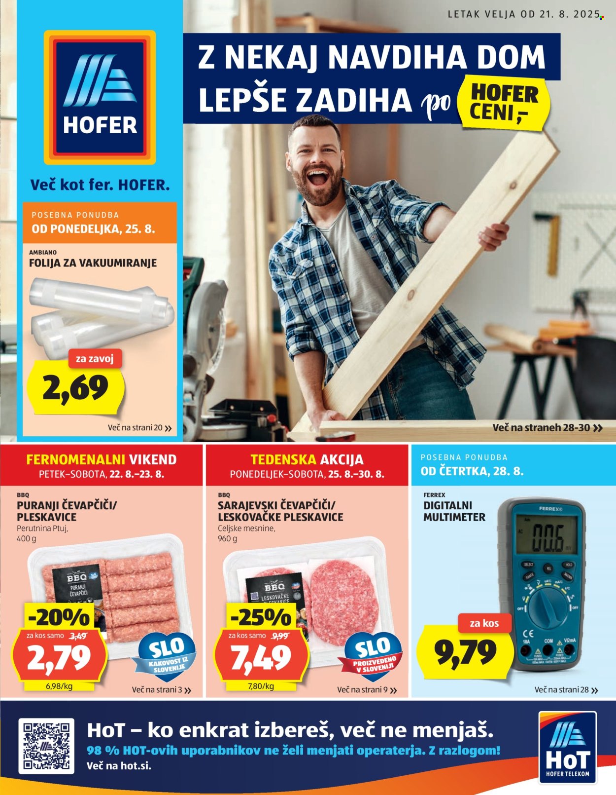 Hofer katalog - 21.8.2025 - 30.8.2025. Stran 1