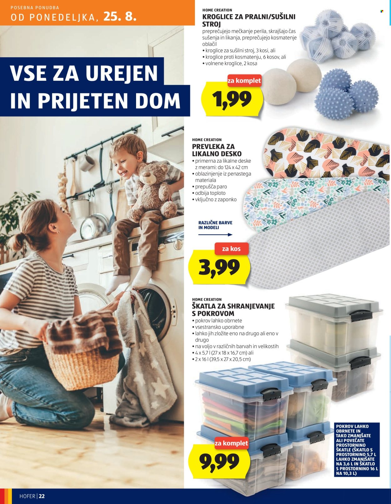 Hofer katalog - 21.8.2025 - 30.8.2025. Stran 22