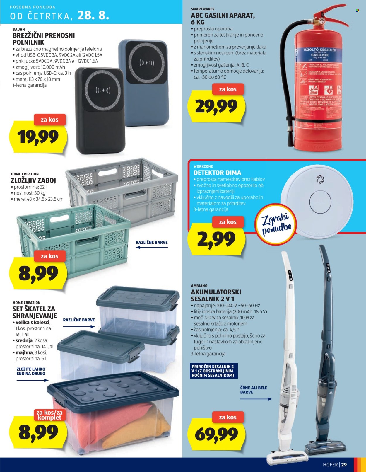 Hofer katalog - 21.8.2025 - 30.8.2025. Stran 29
