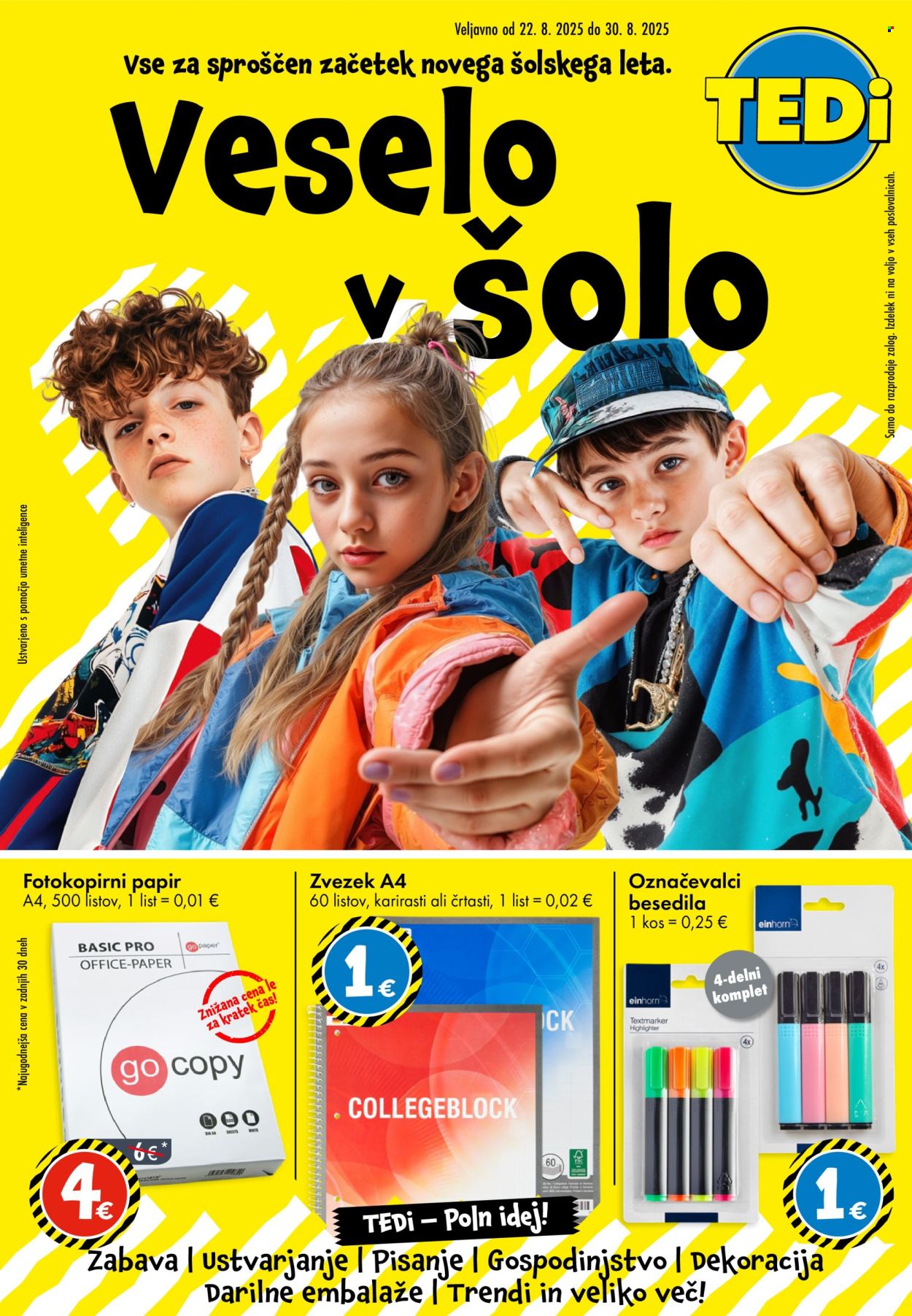 TEDi katalog - 22.8.2025 - 30.8.2025. Stran 1