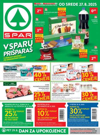 SPAR katalog - 27.8.2025 - 9.9.2025.