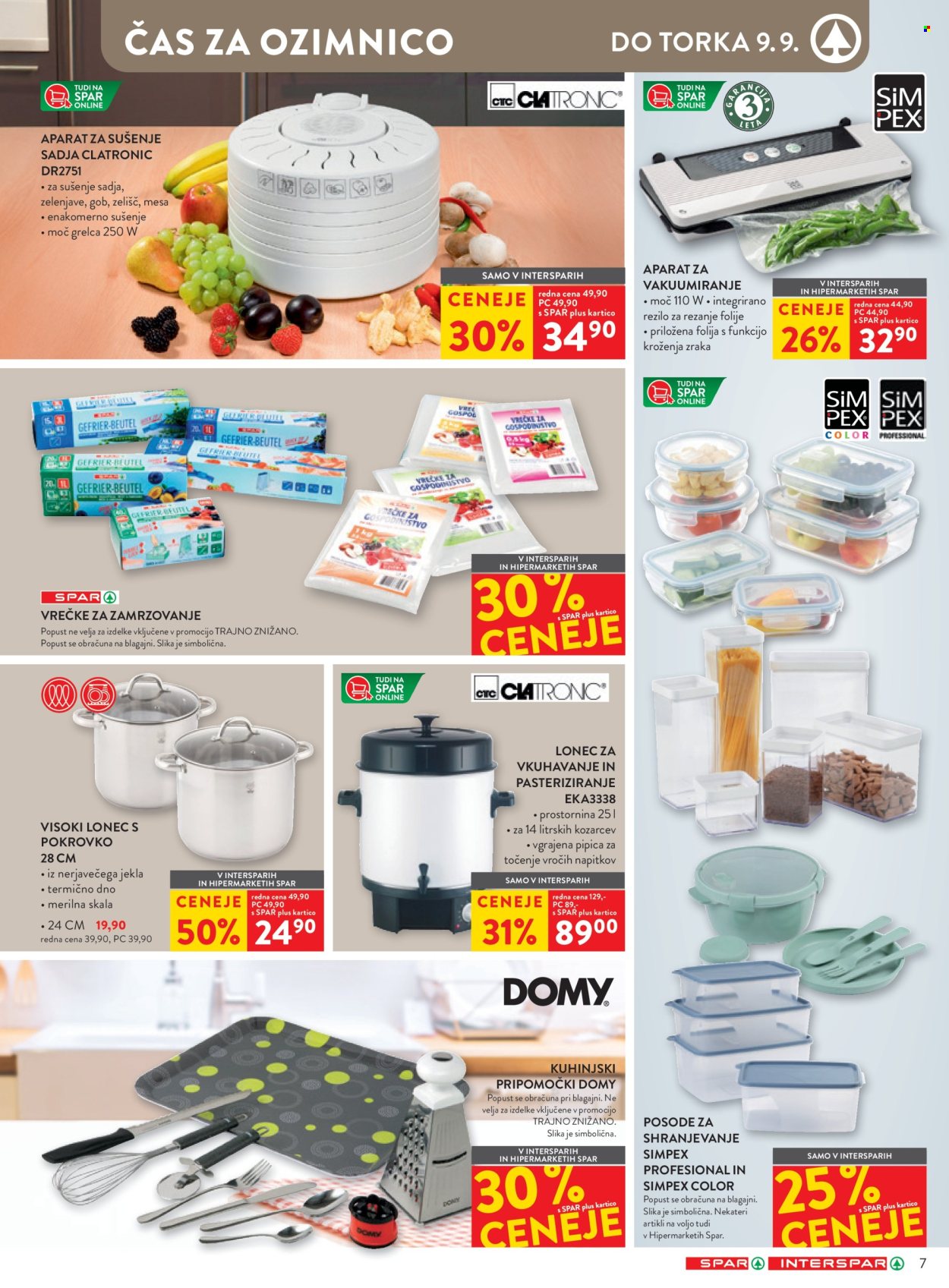 SPAR katalog - 27.8.2025 - 9.9.2025. Stran 7