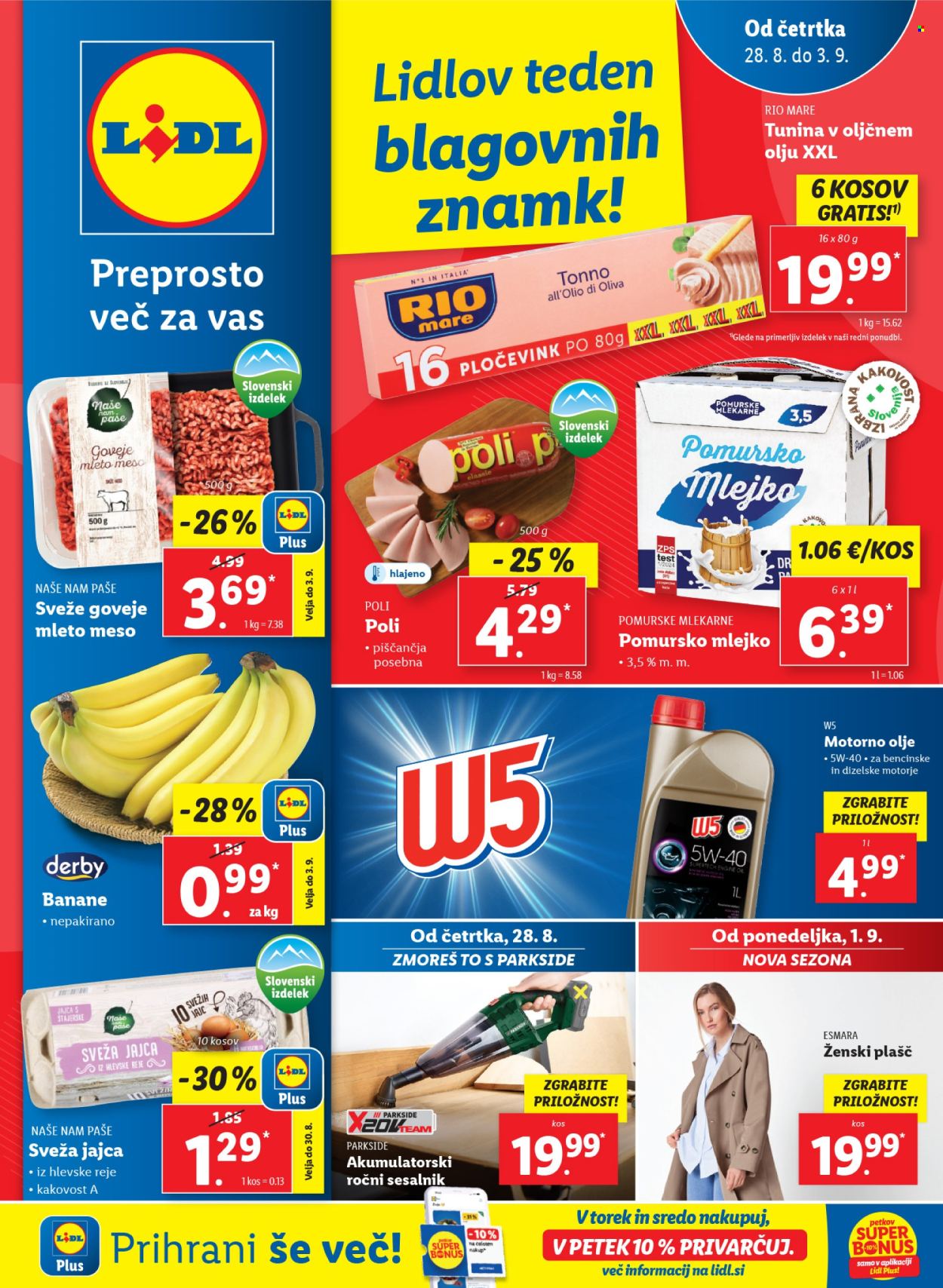 Lidl katalog - 28.8.2025 - 3.9.2025. Stran 1