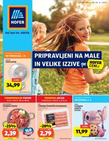 Hofer katalog - 28.8.2025 - 6.9.2025.