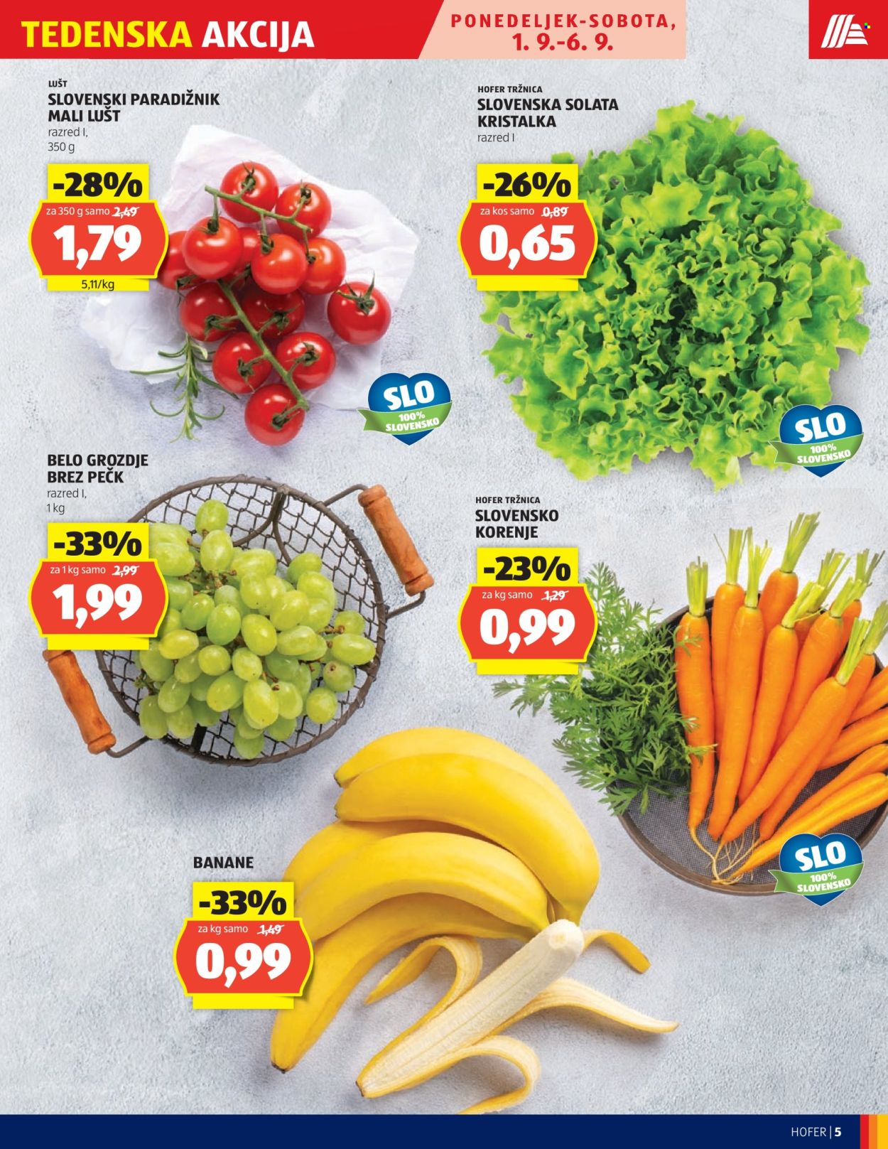 Hofer katalog - 28.8.2025 - 6.9.2025. Stran 5