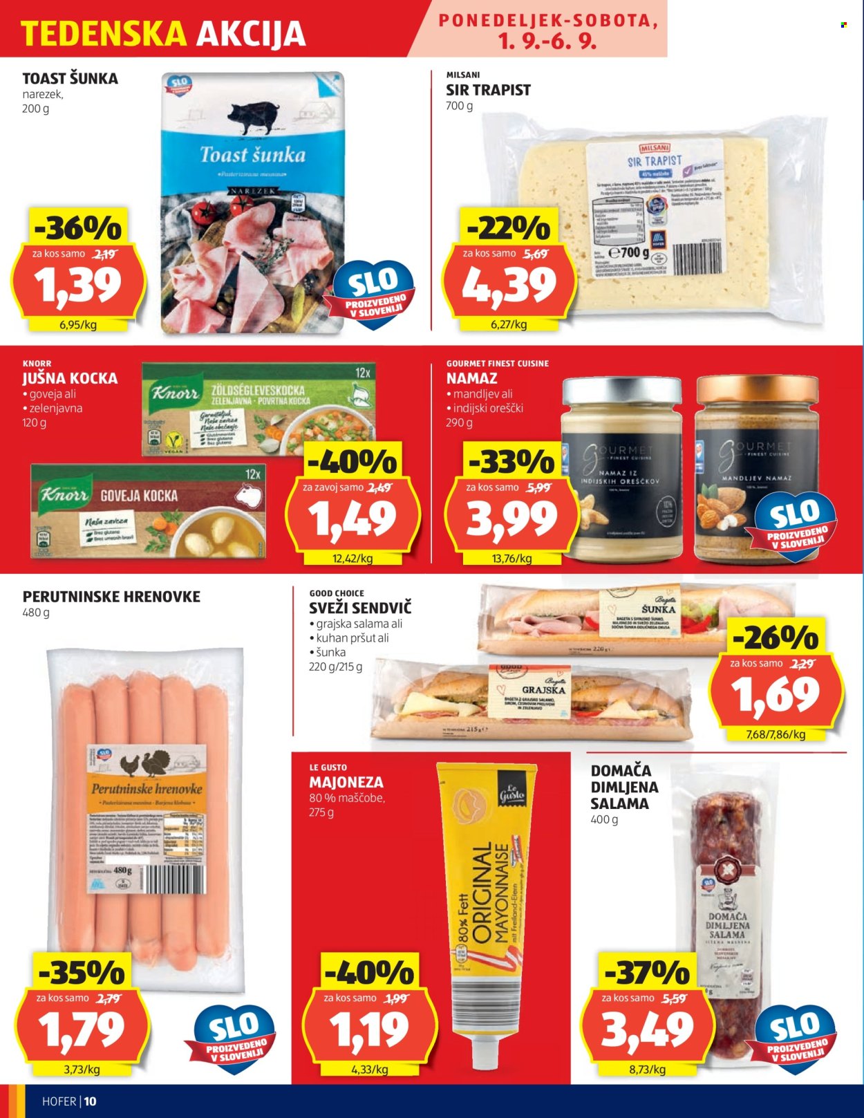 Hofer katalog - 28.8.2025 - 6.9.2025. Stran 10