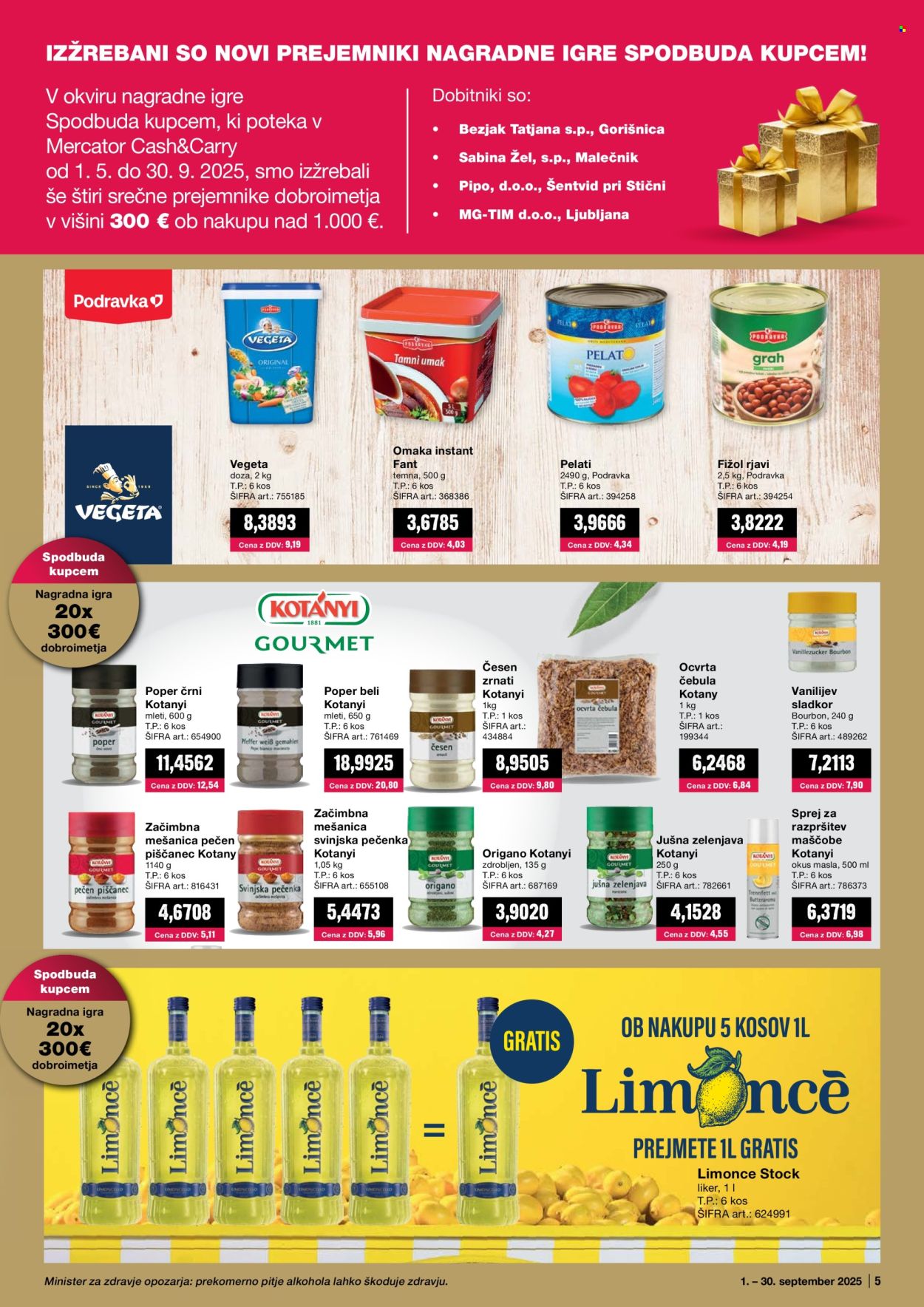 Mercator Cash & Carry katalog - 1.9.2025 - 30.9.2025. Stran 5