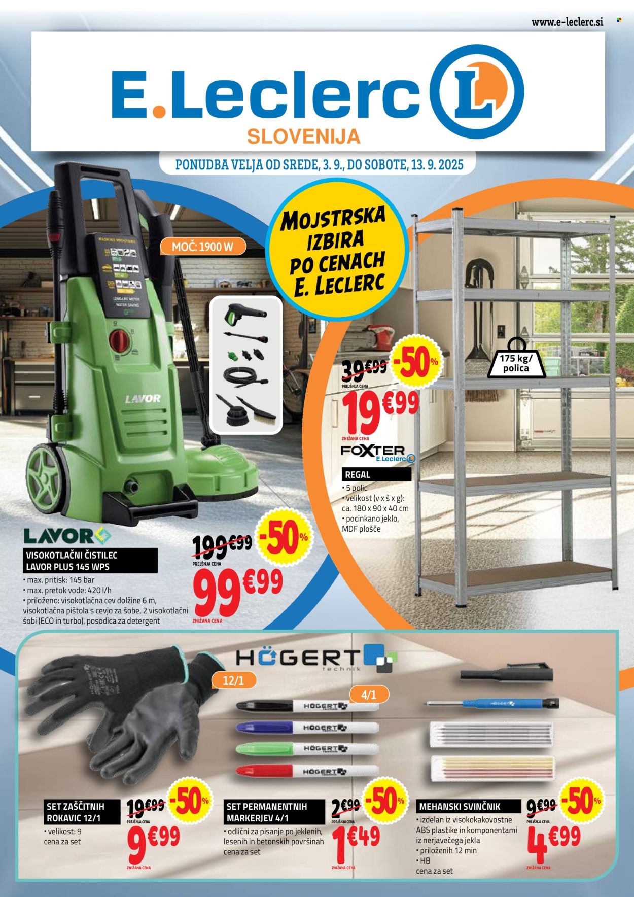 E.Leclerc katalog - 3.9.2025 - 13.9.2025. Stran 1