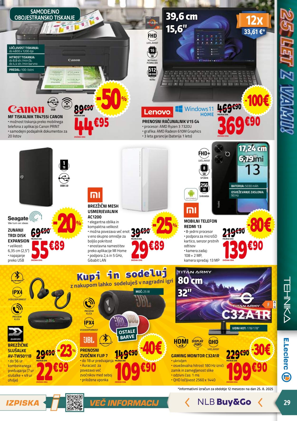 E.Leclerc katalog - 3.9.2025 - 13.9.2025. Stran 29