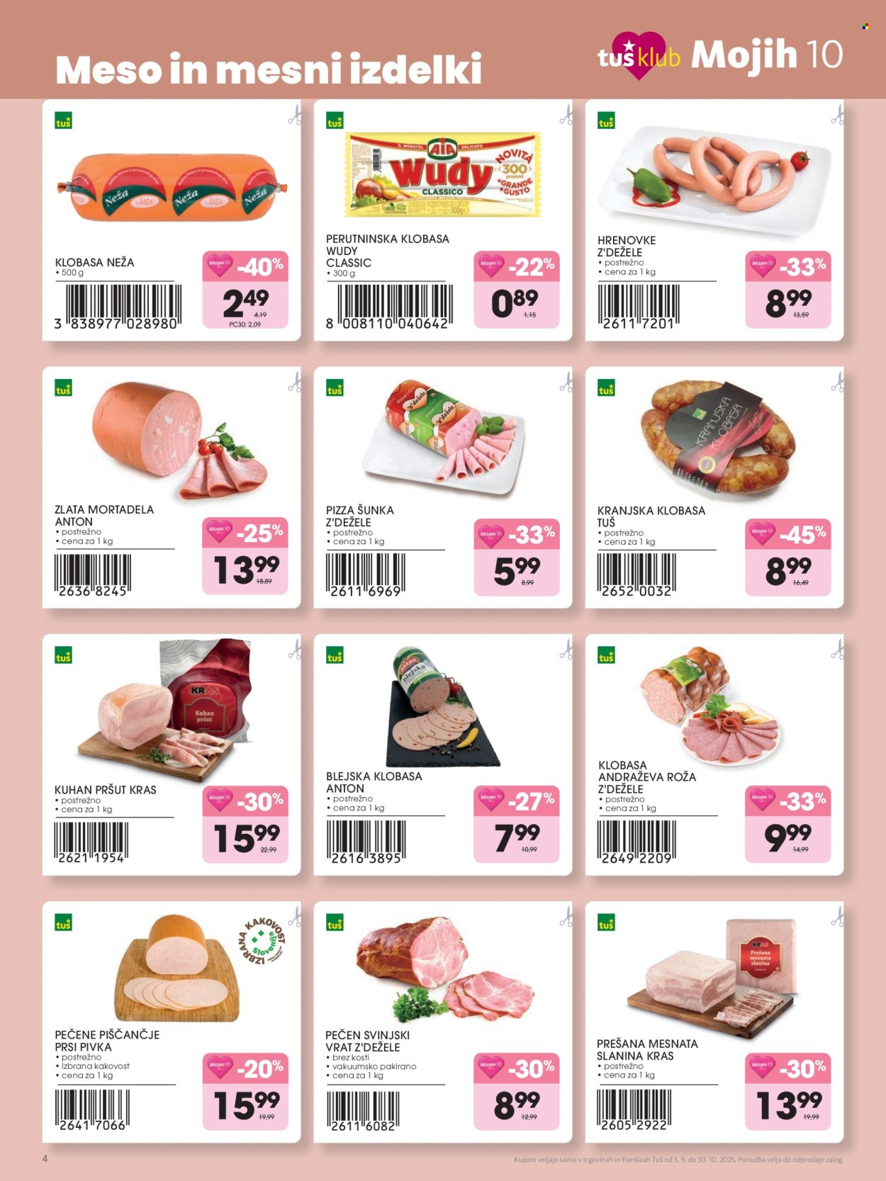 Tuš katalog - 5.9.2025 - 31.10.2025. Stran 4