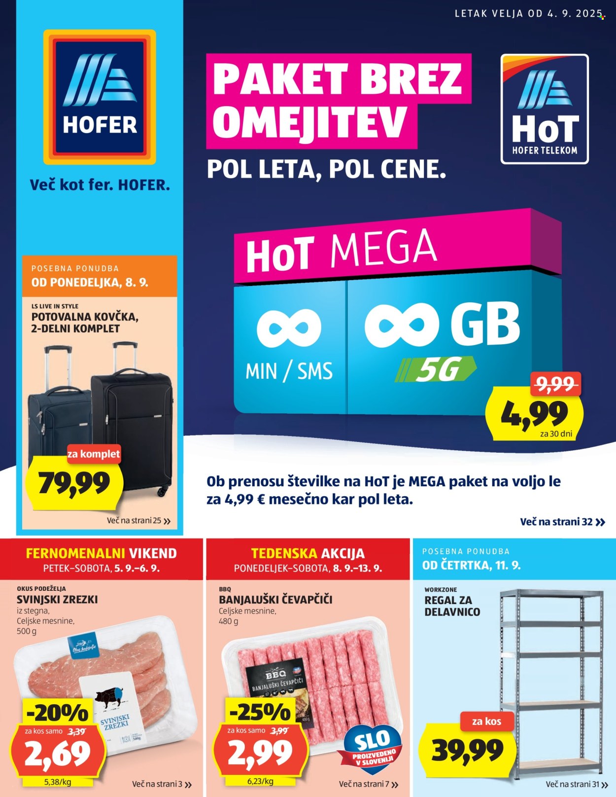Hofer katalog - 4.9.2025 - 13.9.2025. Stran 1