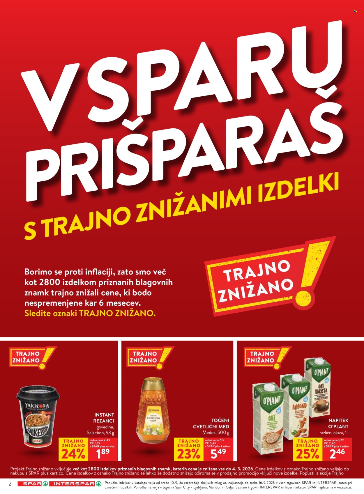 SPAR katalog - 10.9.2025 - 16.9.2025. Stran 2