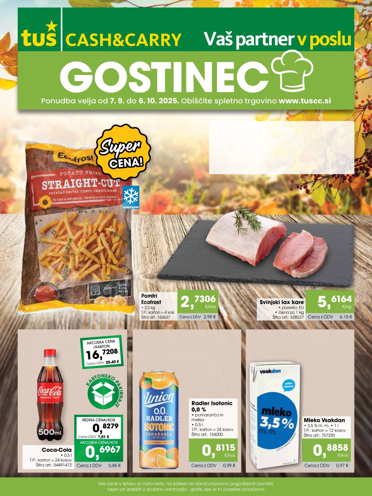 Tuš Cash & Carry katalog - 7.9.2025 - 6.10.2025. Stran 1