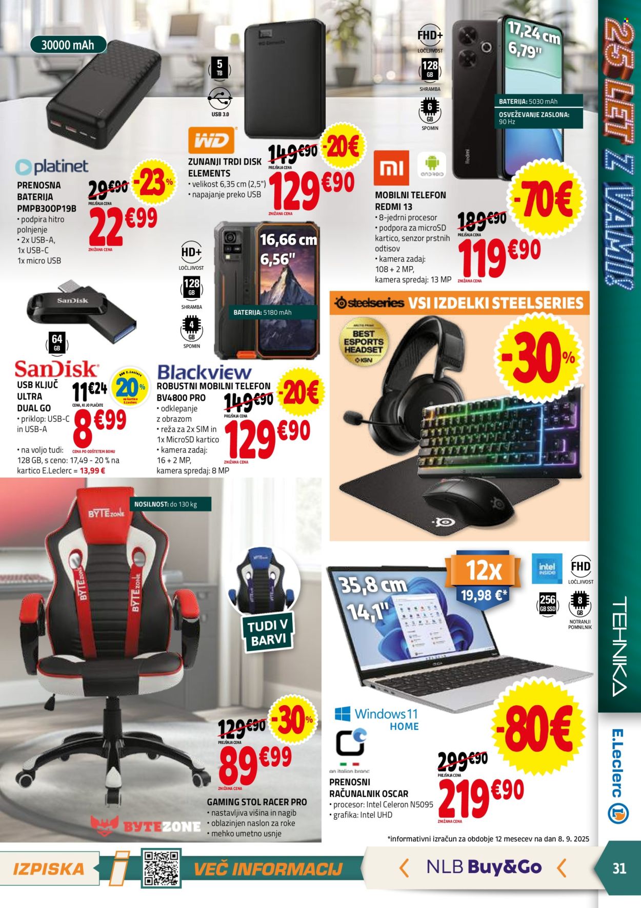 E.Leclerc katalog - 17.9.2025 - 27.9.2025. Stran 31