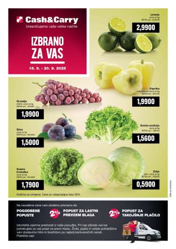 Mercator Cash & Carry katalog - 15.9.2025 - 20.9.2025.