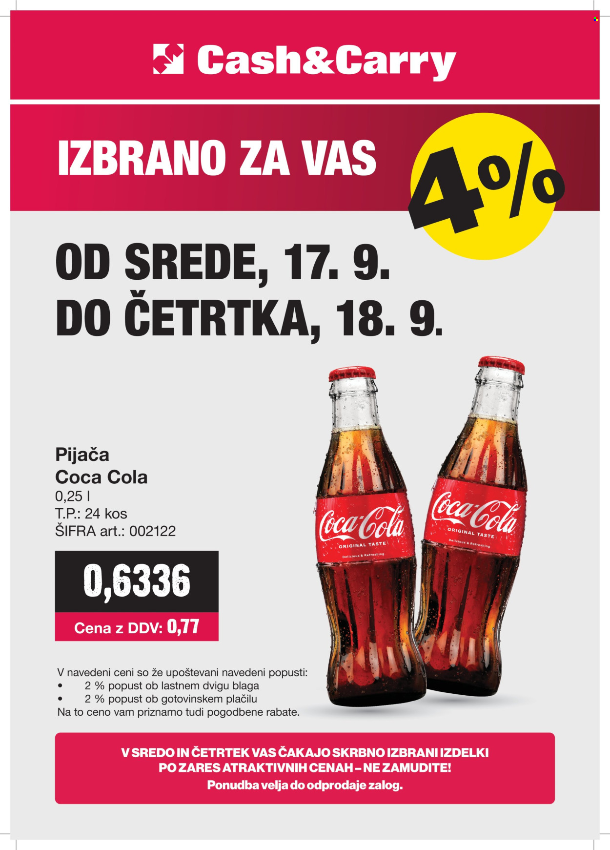 Mercator Cash & Carry katalog - 17.9.2025 - 18.9.2025. Stran 1