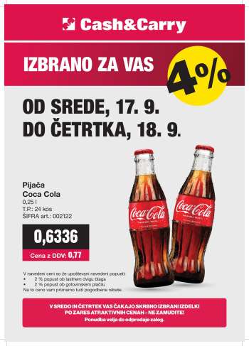 Mercator Cash & Carry katalog - 17.9.2025 - 18.9.2025.