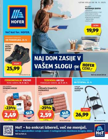Hofer katalog - 18.9.2025 - 27.9.2025.