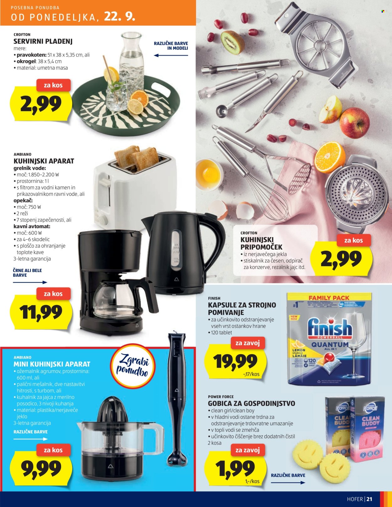 Hofer katalog - 18.9.2025 - 27.9.2025. Stran 21