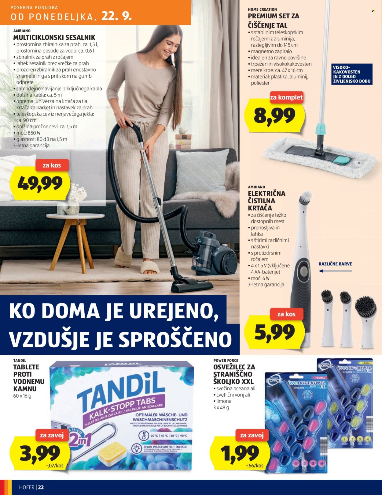 Hofer katalog - 18.9.2025 - 27.9.2025. Stran 22
