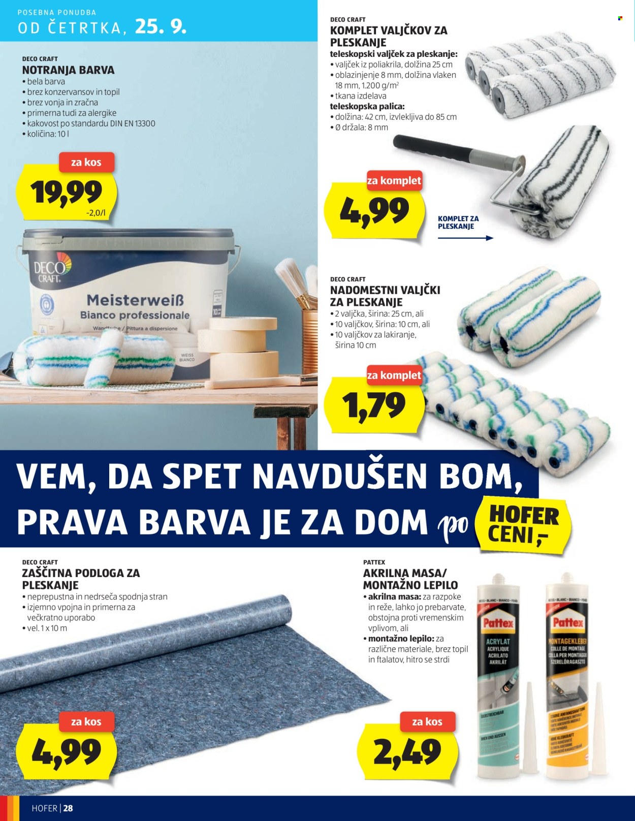 Hofer katalog - 18.9.2025 - 27.9.2025. Stran 28