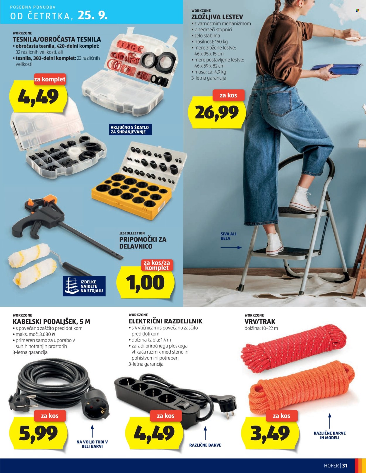 Hofer katalog - 18.9.2025 - 27.9.2025. Stran 31