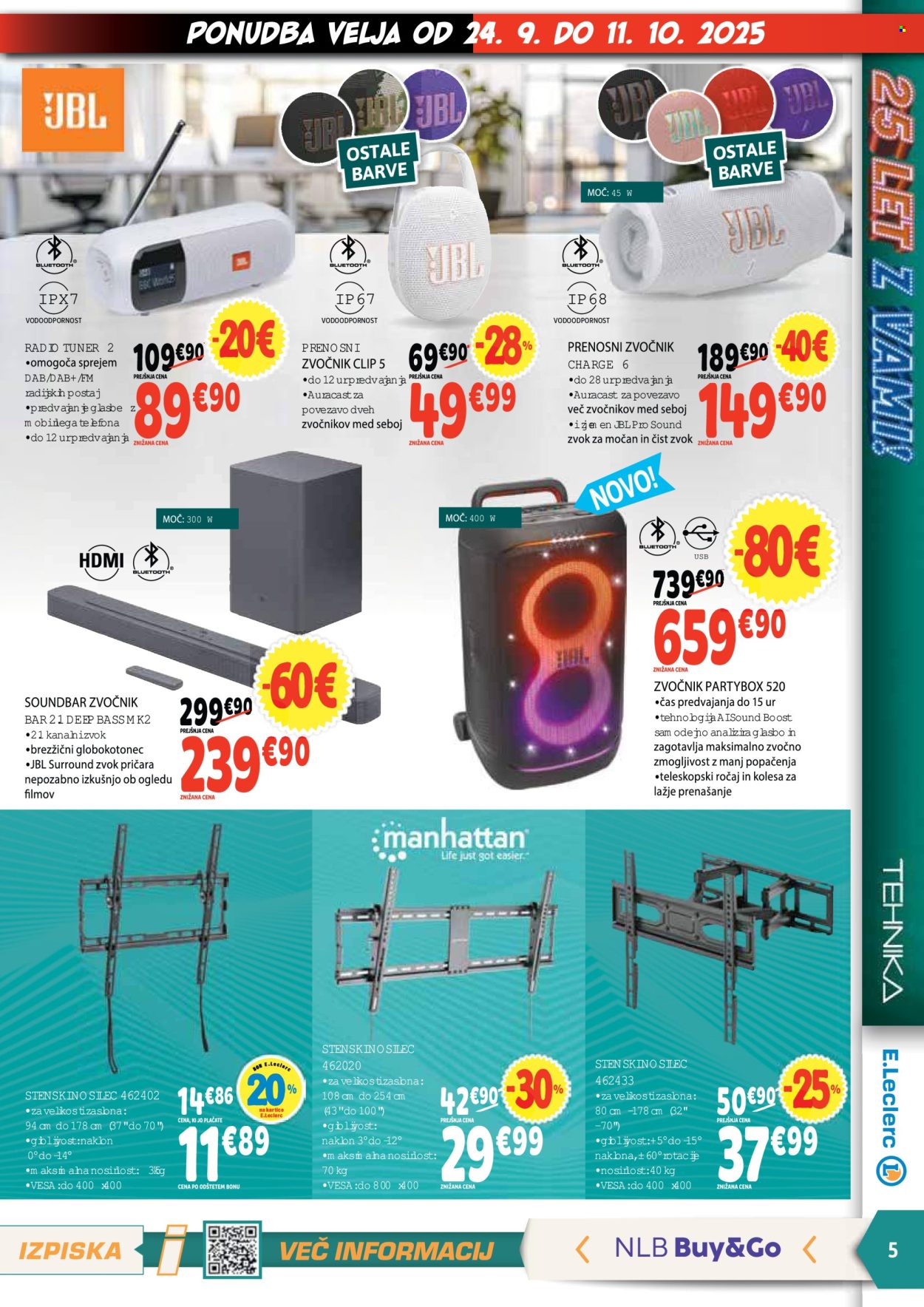 E.Leclerc katalog - 24.9.2025 - 11.10.2025. Stran 5