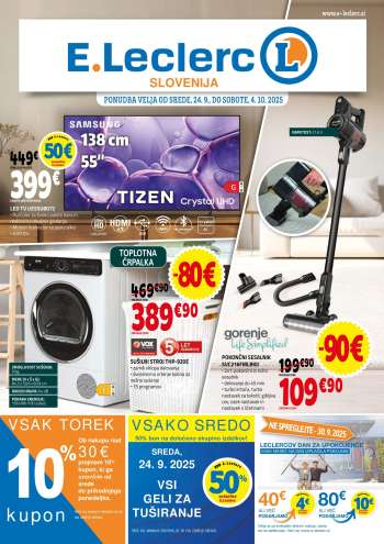 E.Leclerc katalog - 24.9.2025 - 4.10.2025.